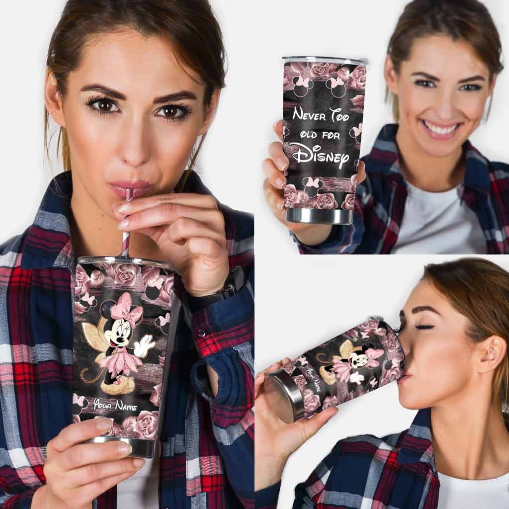 Little Pink Mouse Ears - Personalized Tumbler