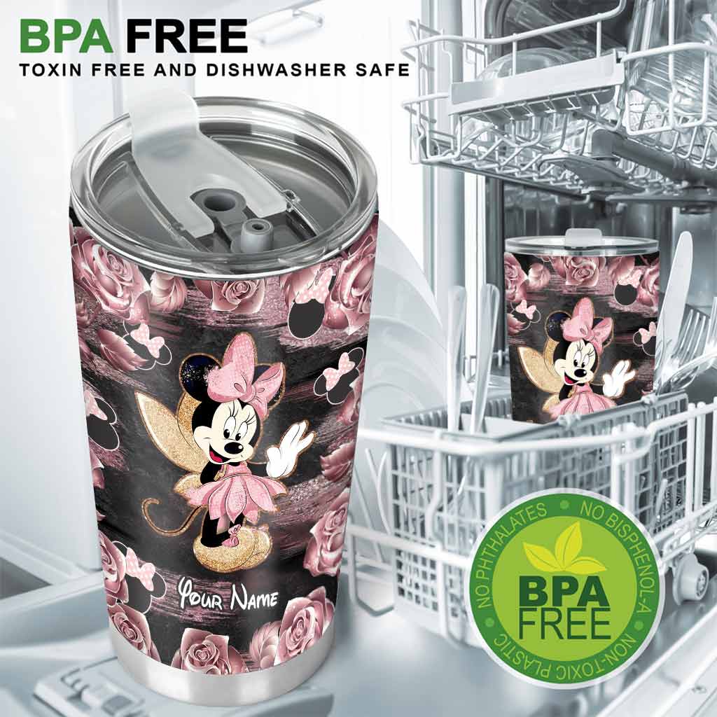 Little Pink Mouse Ears - Personalized Tumbler
