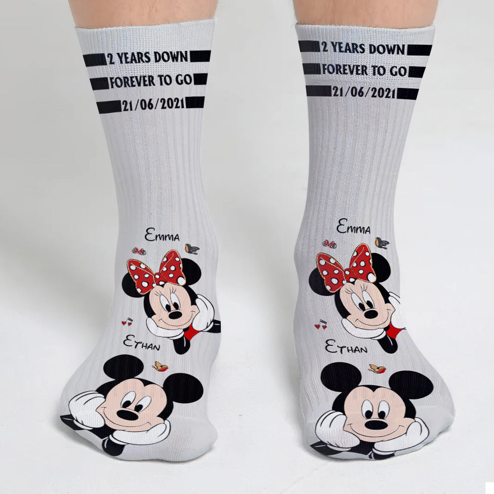 Forever To Go - Personalized Mouse Socks