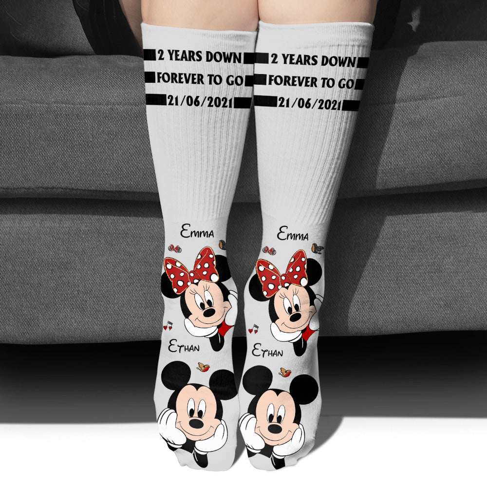 Forever To Go - Personalized Mouse Socks