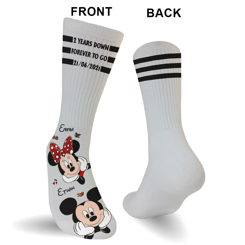 Forever To Go - Personalized Mouse Socks