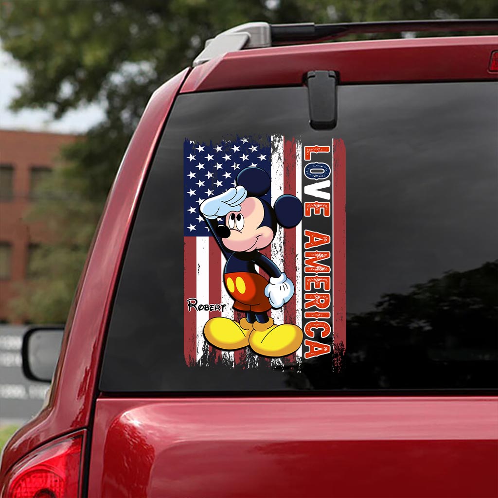 July Mouse - Personalized Mouse Decal Full