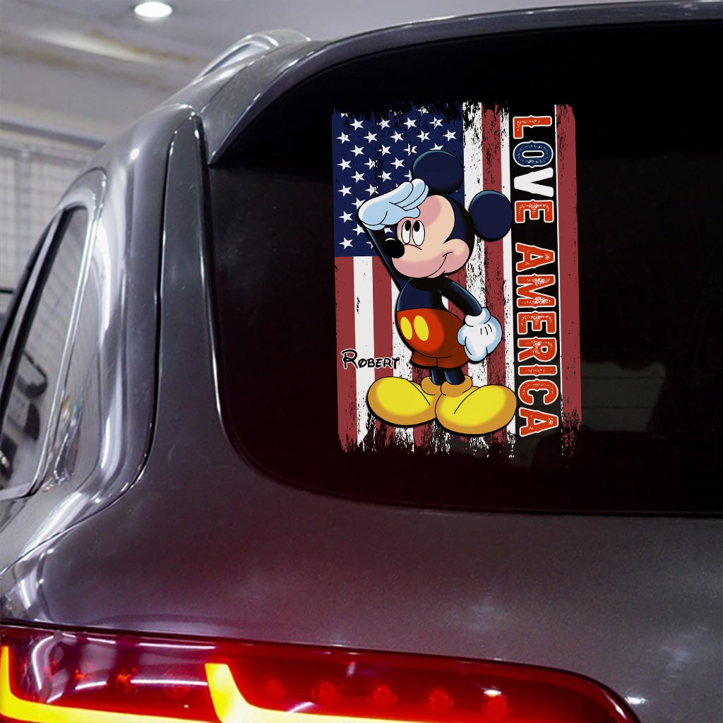 July Mouse - Personalized Mouse Decal Full