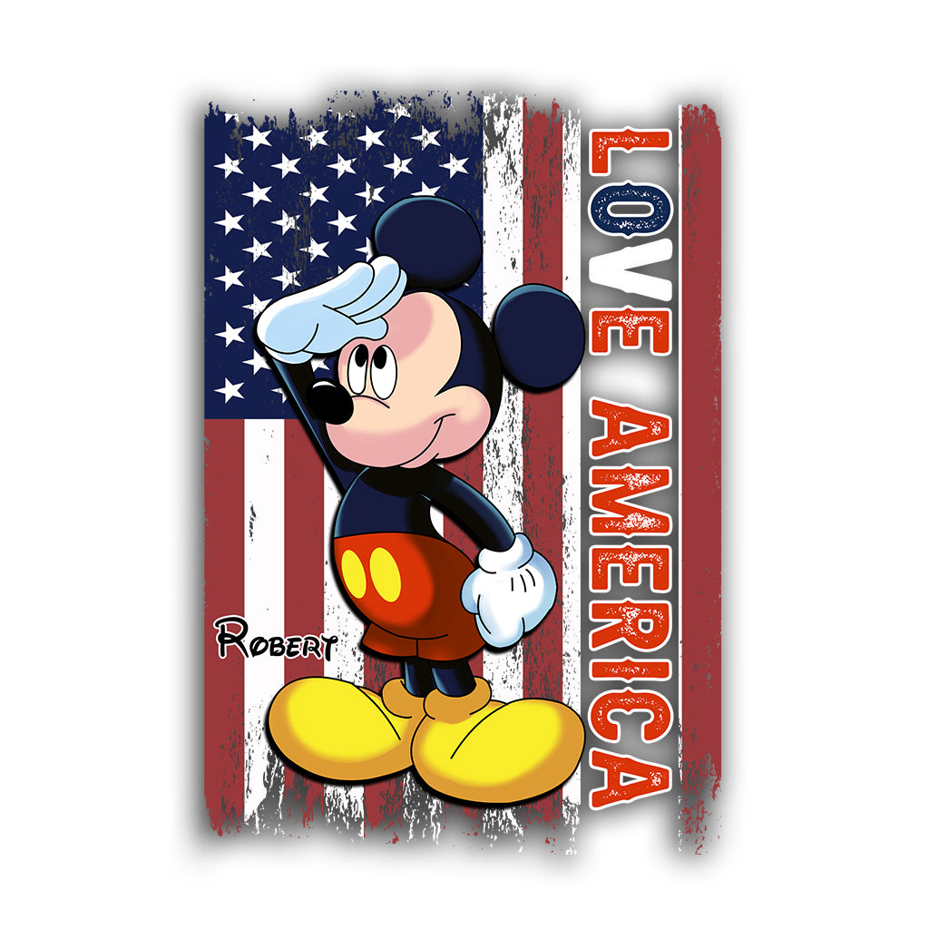 July Mouse - Personalized Mouse Decal Full