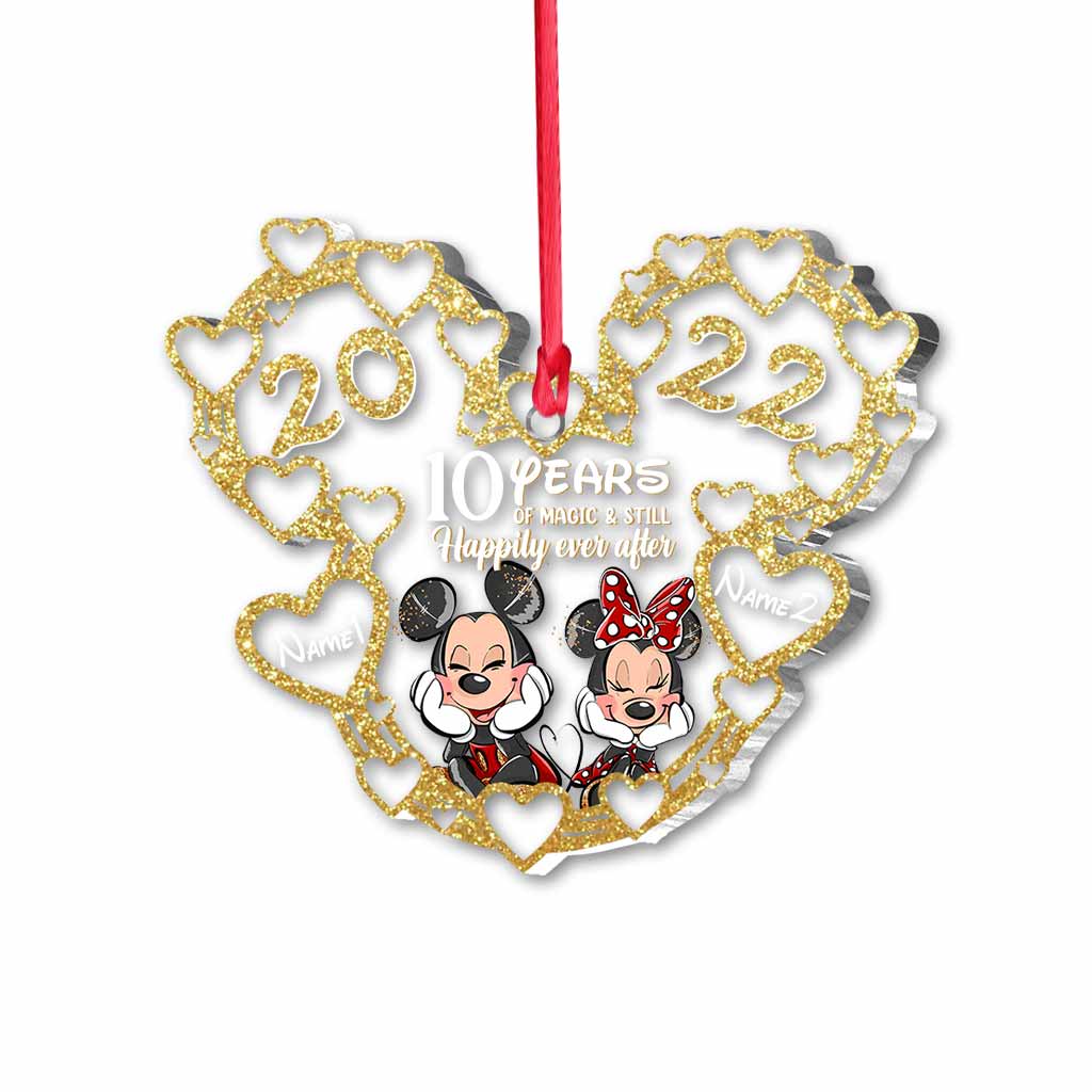 Still Happily Ever After - Personalized Christmas Mouse Transparent Ornament