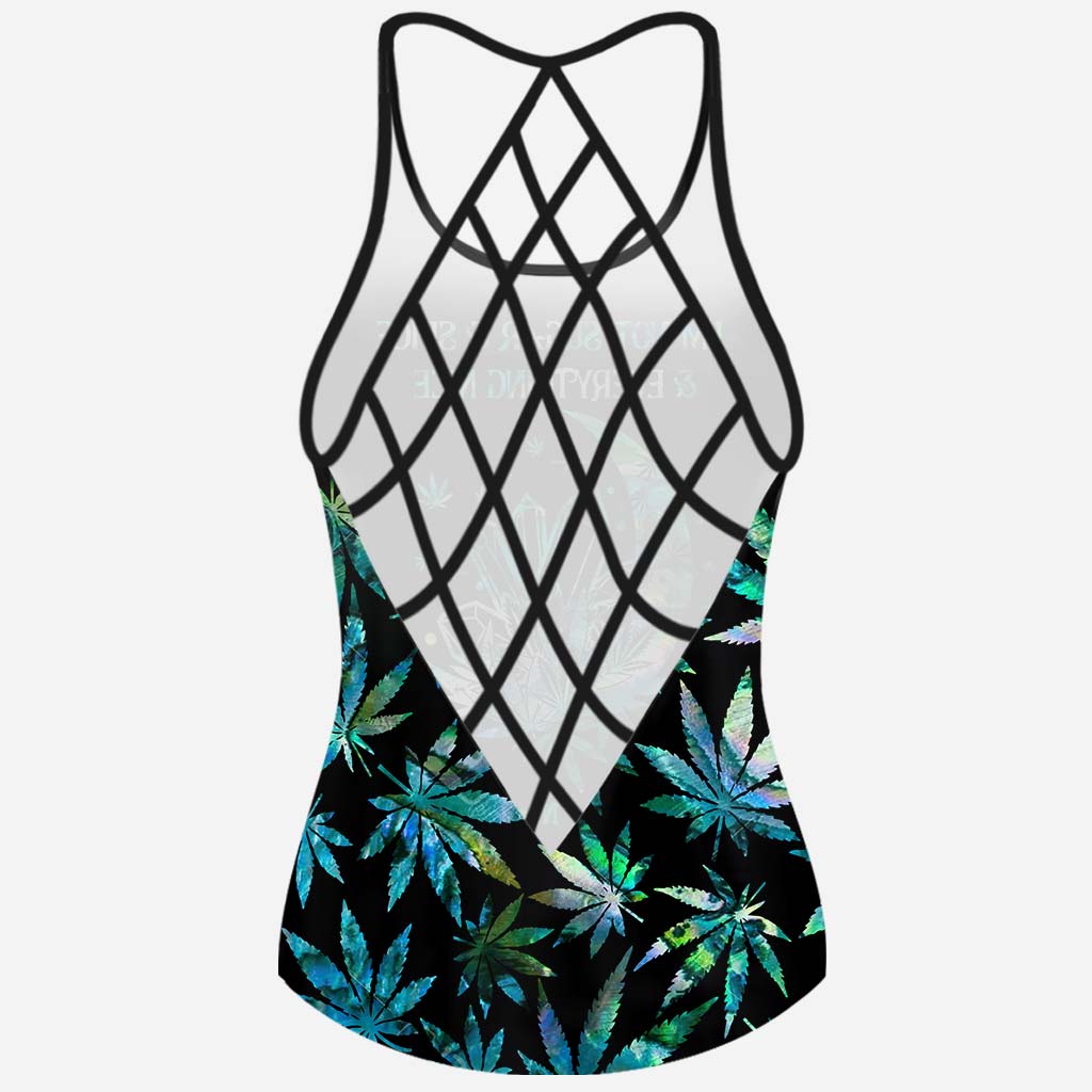 I'm Not Sugar And Spice - Personalized Weed Cross Tank Top and Women Shorts