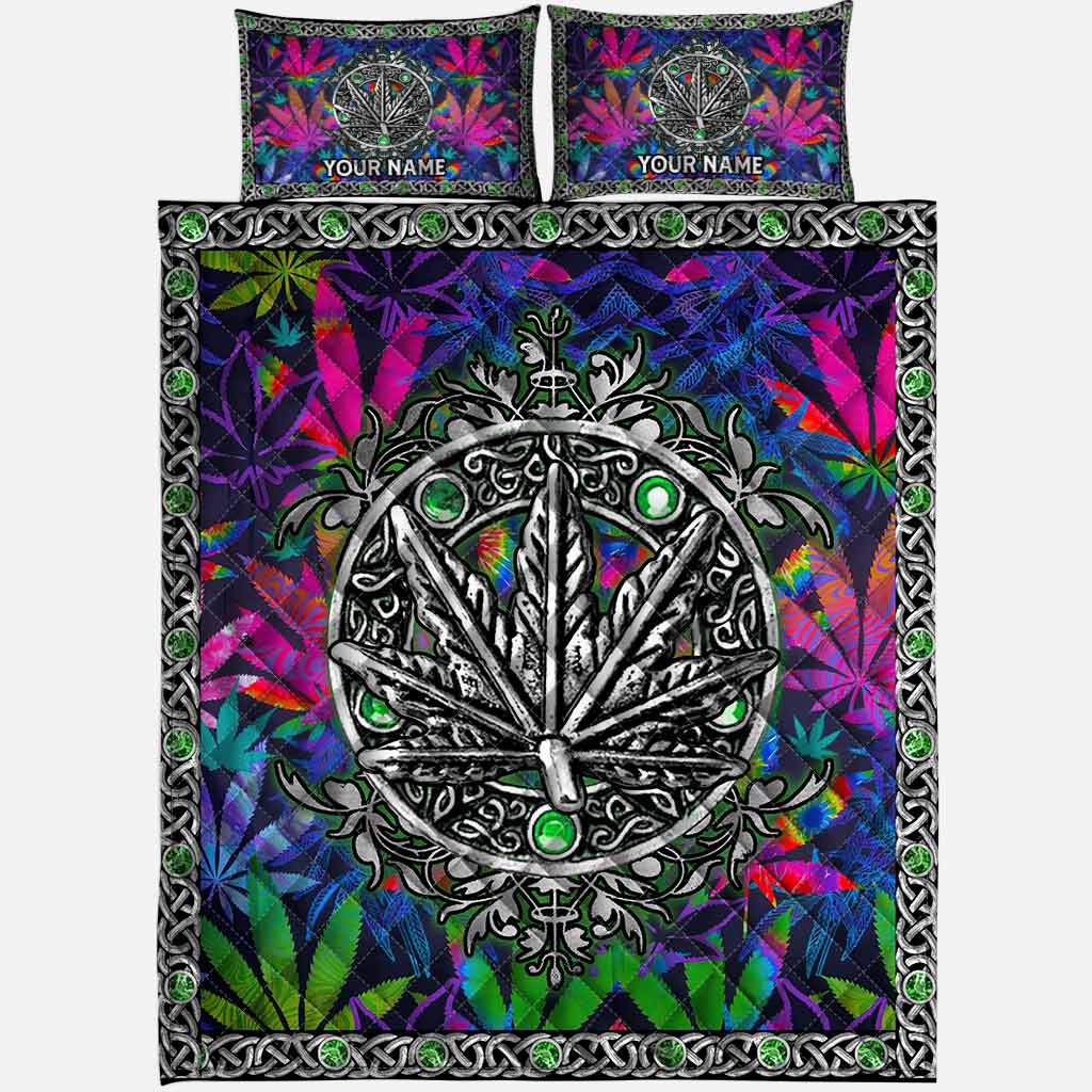High Life - Personalized Weed Quilt Set