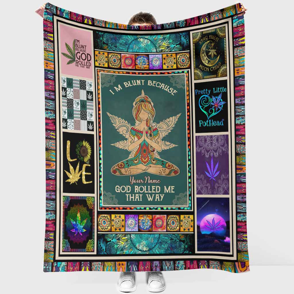 God Rolled Me That Way - Personalized Weed Blanket
