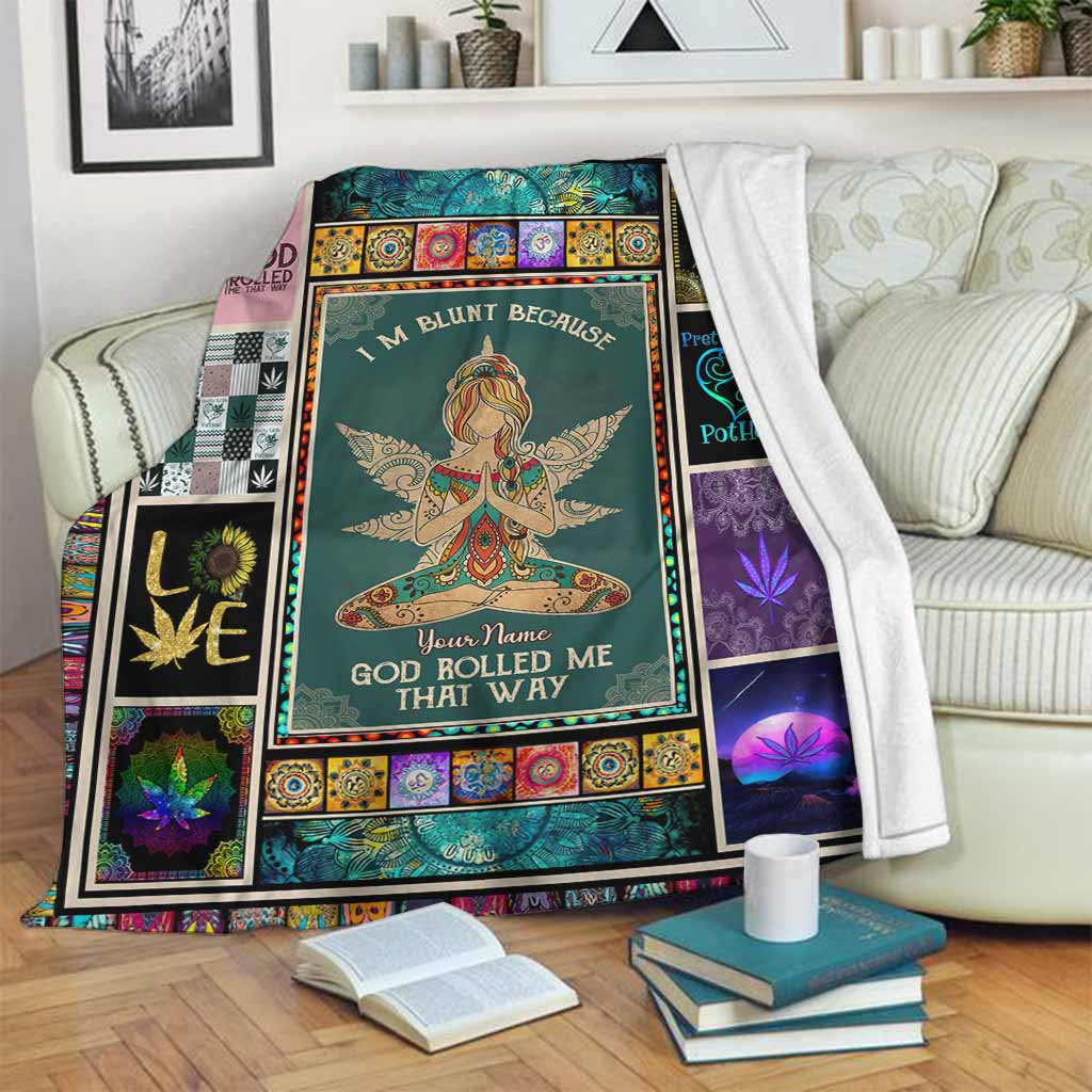 God Rolled Me That Way - Personalized Weed Blanket