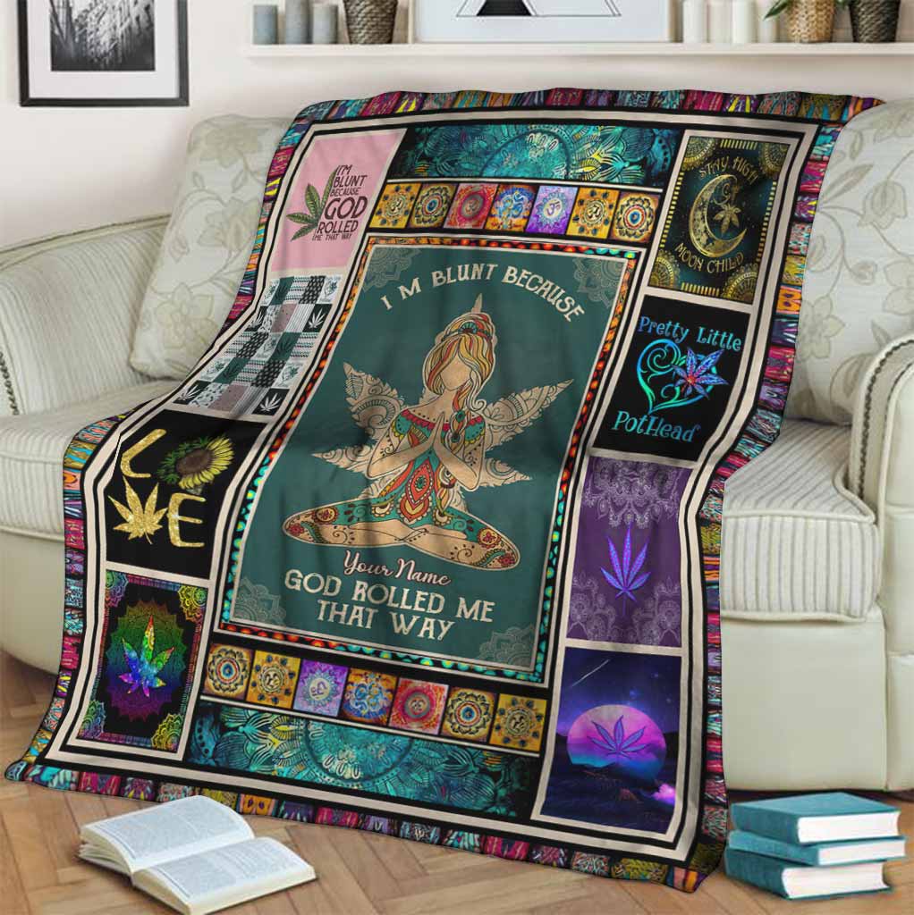 God Rolled Me That Way - Personalized Weed Blanket