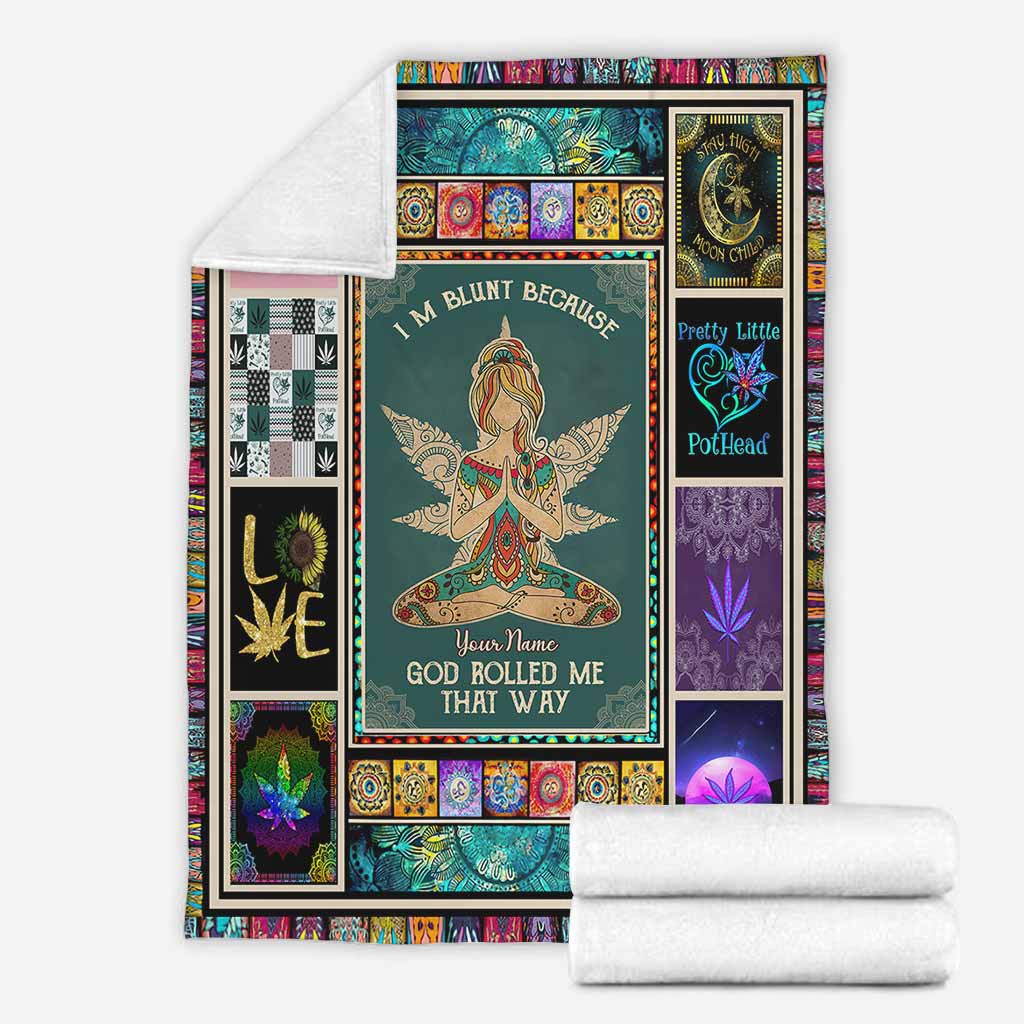 God Rolled Me That Way - Personalized Weed Blanket