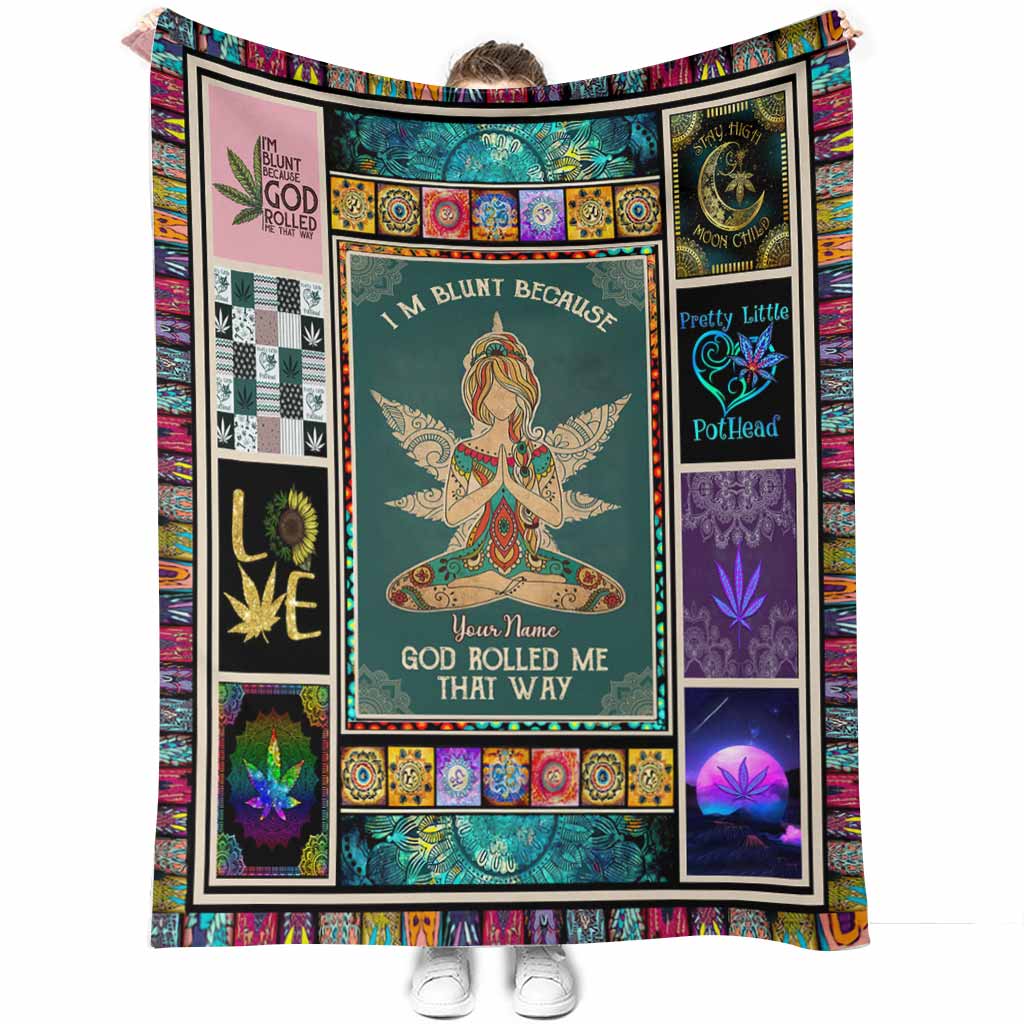 God Rolled Me That Way - Personalized Weed Blanket