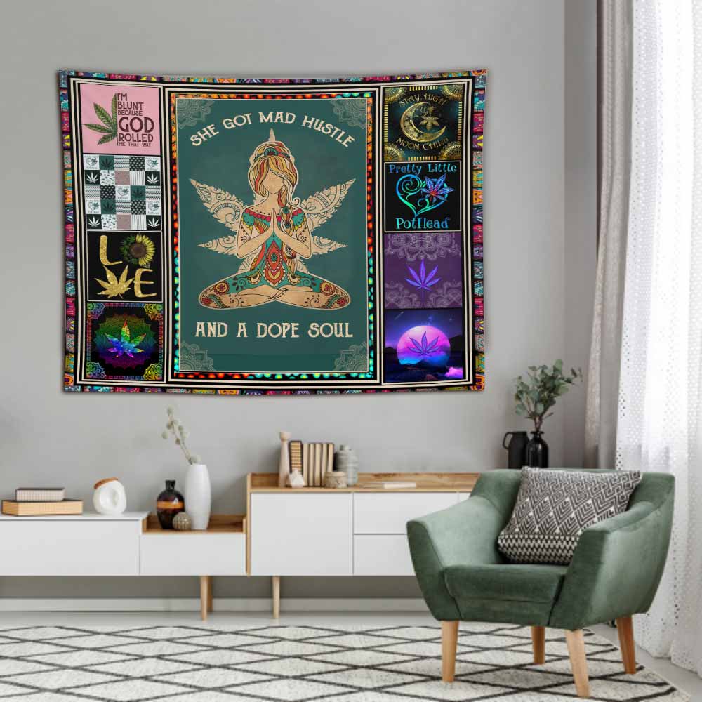 A Dope Soul - Weed Wall Tapestry