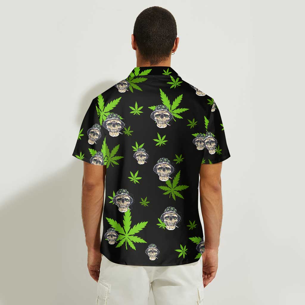 Skull Get High - Personalized Weed Hawaiian Shirt