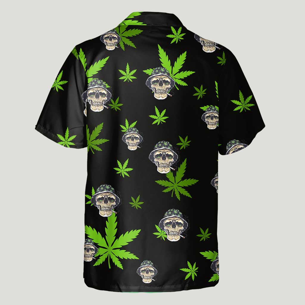 Skull Get High - Personalized Weed Hawaiian Shirt