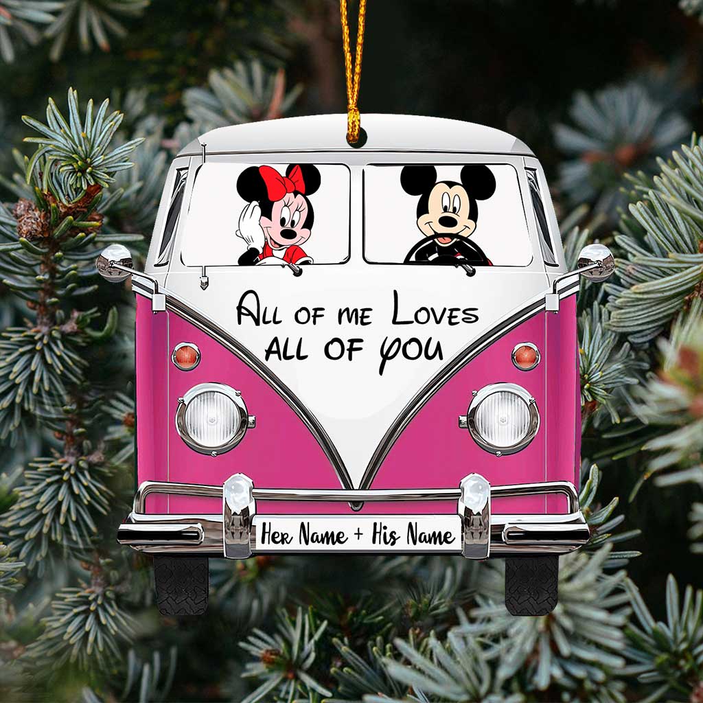 All Of Me - Personalized Christmas Mouse Ornament (Printed On Both Sides)