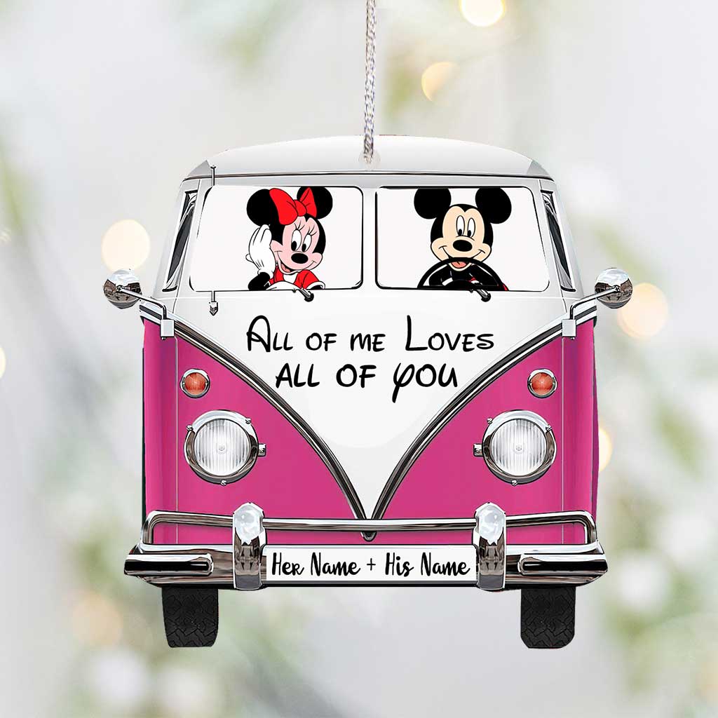 All Of Me - Personalized Christmas Mouse Ornament (Printed On Both Sides)
