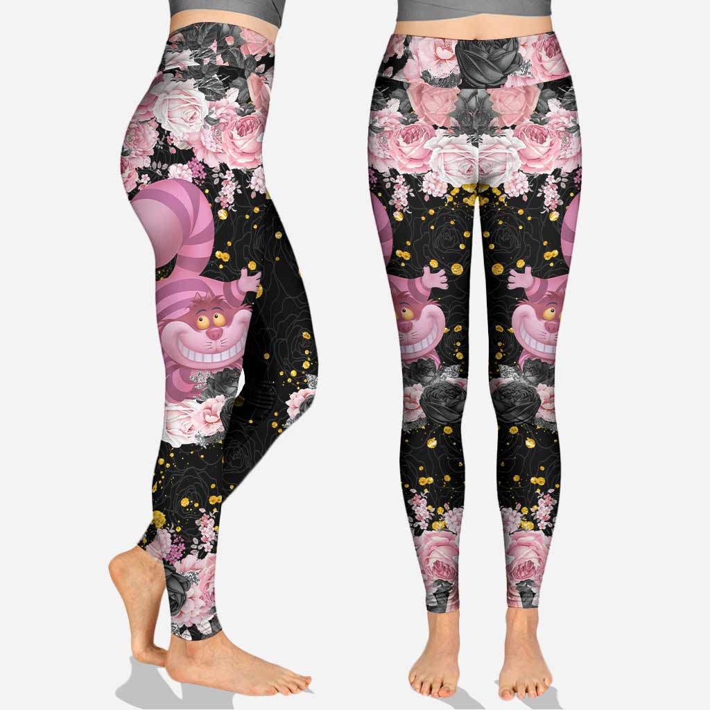 Black Pink Cat - Personalized Mouse Hoodie and Leggings