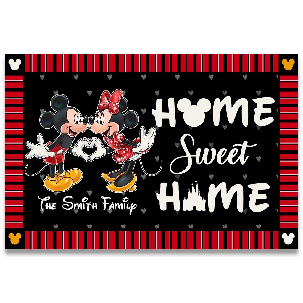 Home Sweet Home - Personalized Couple Mouse Doormat