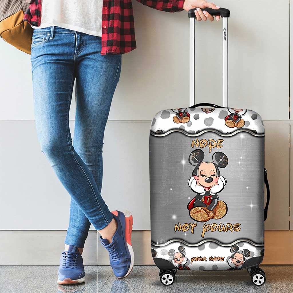 Nope Not Yours - Personalized Mouse Luggage Cover