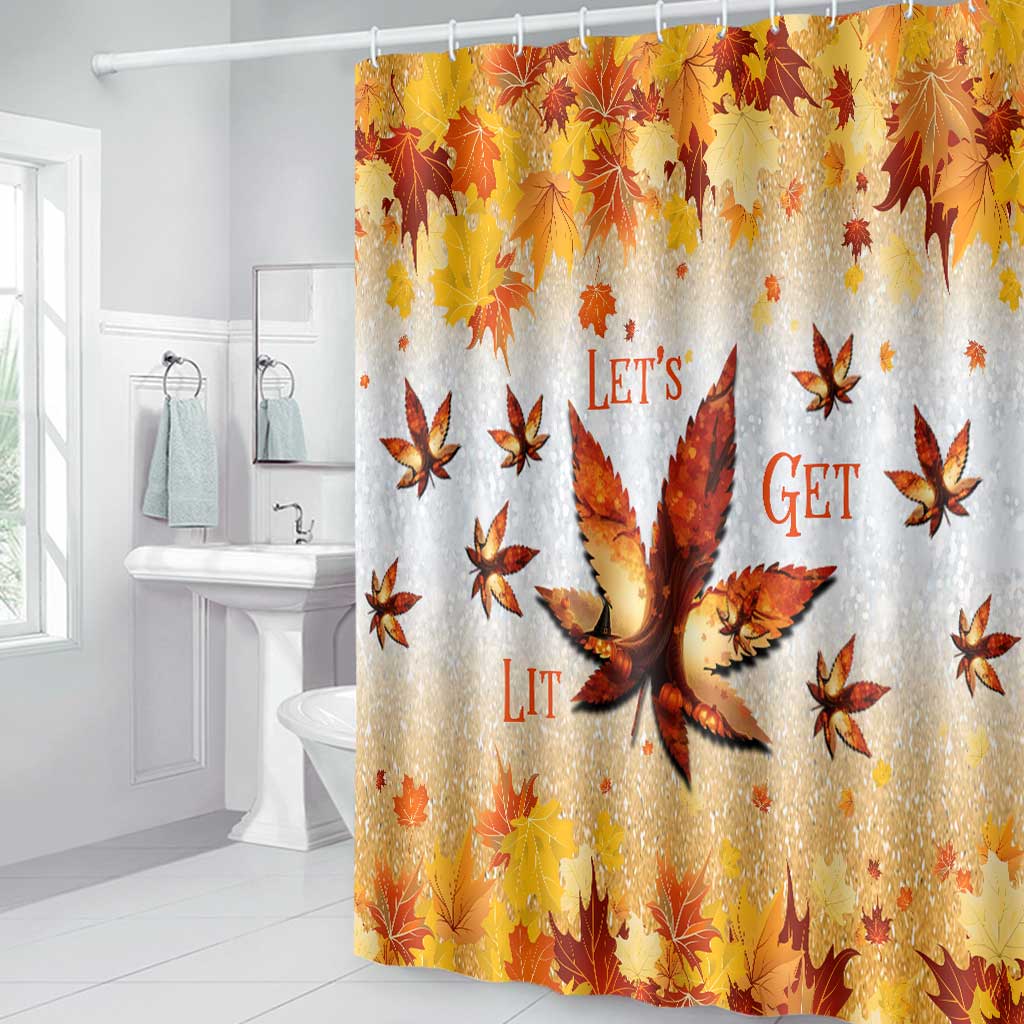 It's The Most Wonderful Time - Weed Bathroom Curtain & Mats Set