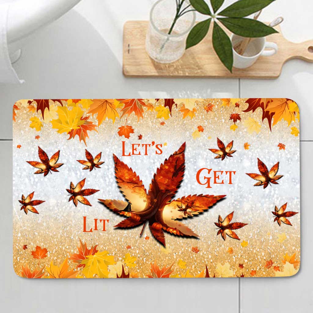 It's The Most Wonderful Time - Weed Bathroom Curtain & Mats Set