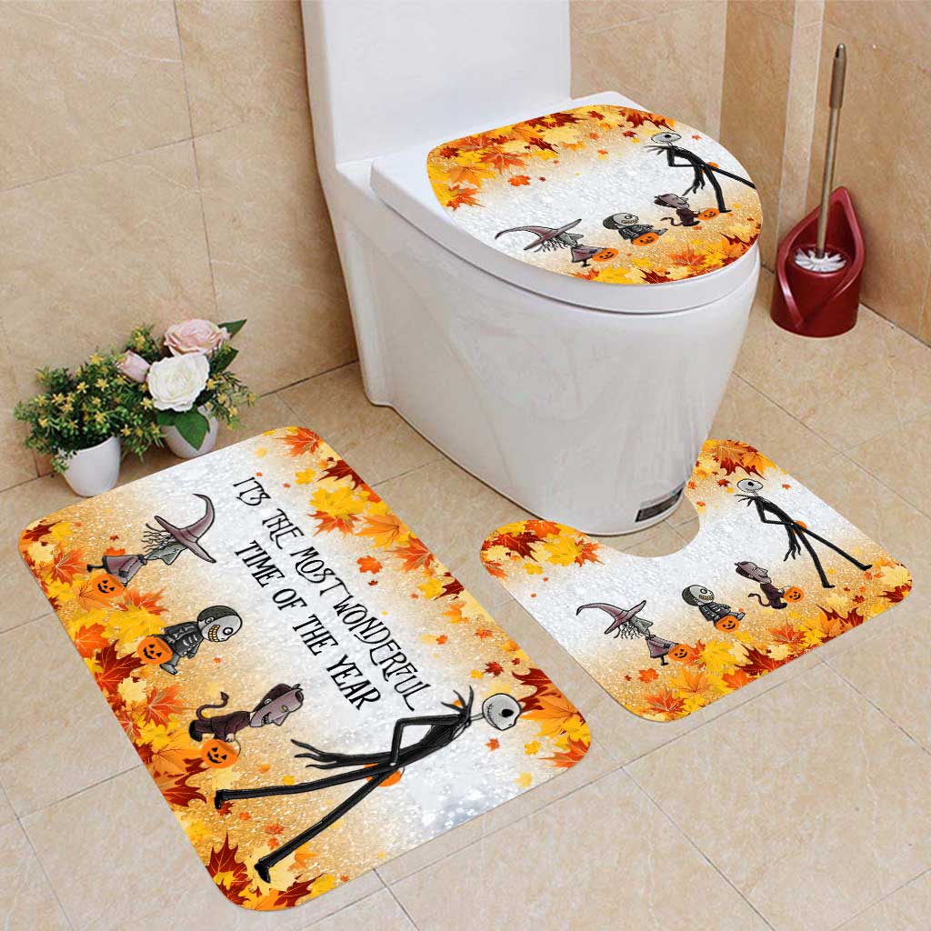 It's The Most Wonderful Time - Nightmare Bathroom Curtain & Mats Set