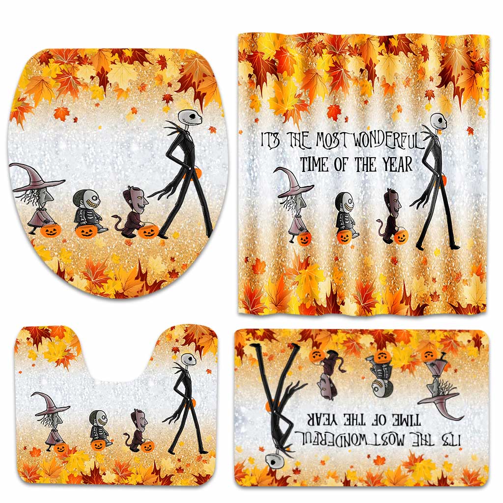 It's The Most Wonderful Time - Nightmare Bathroom Curtain & Mats Set