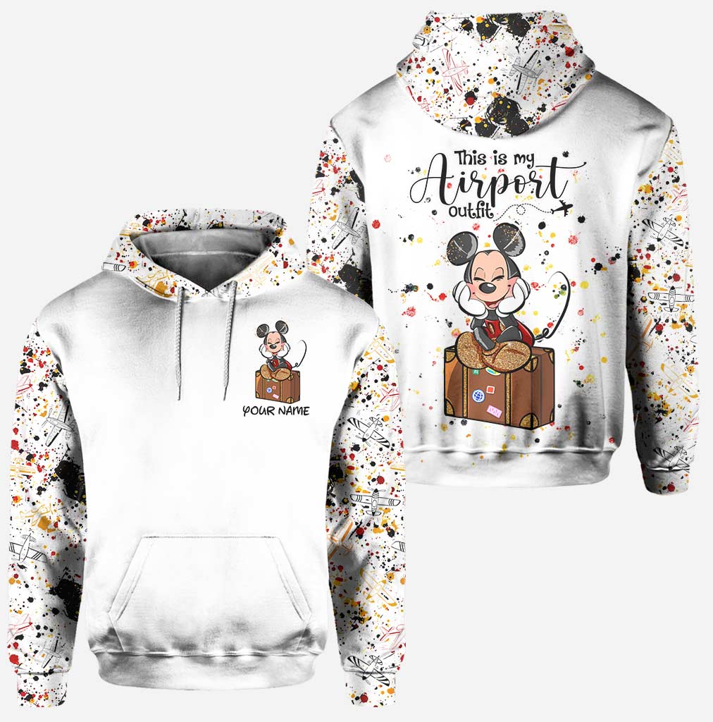 This Is My Airport Outfit - Personalized Mouse Hoodie and Leggings