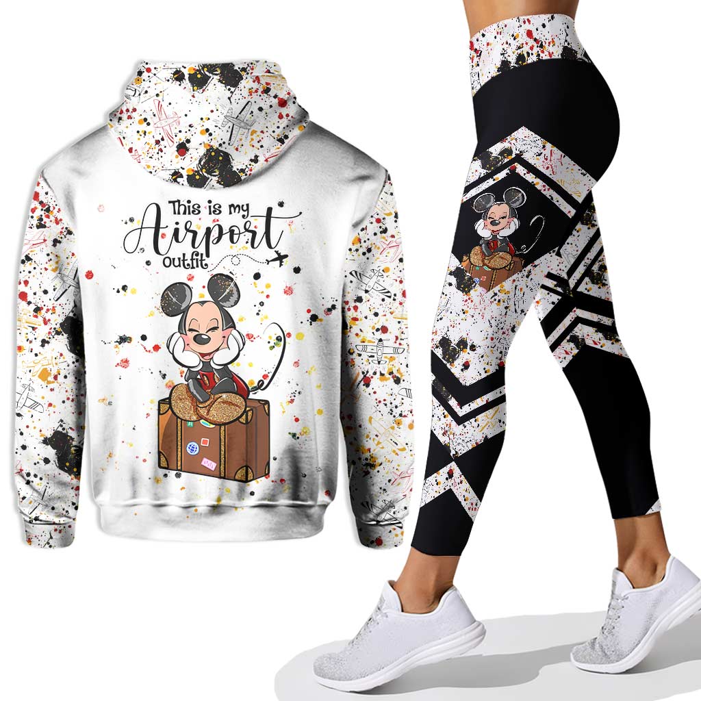 This Is My Airport Outfit - Personalized Mouse Hoodie and Leggings
