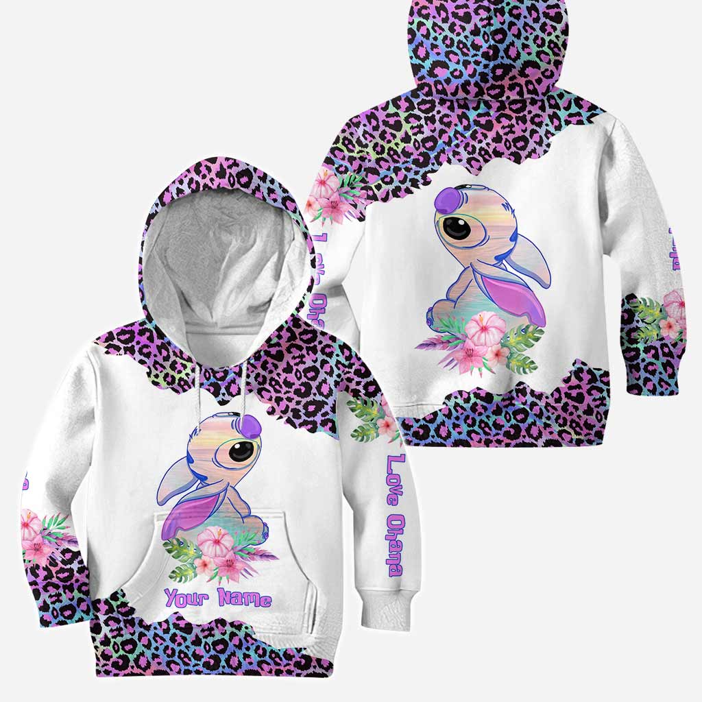 Love Ohana Hologram - Personalized Hoodie and Leggings