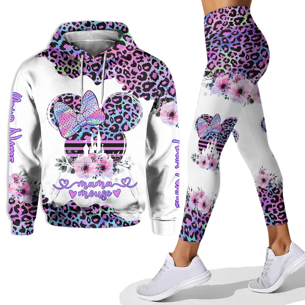 Mama Mouse Hologram - Personalized Mouse Hoodie and Leggings