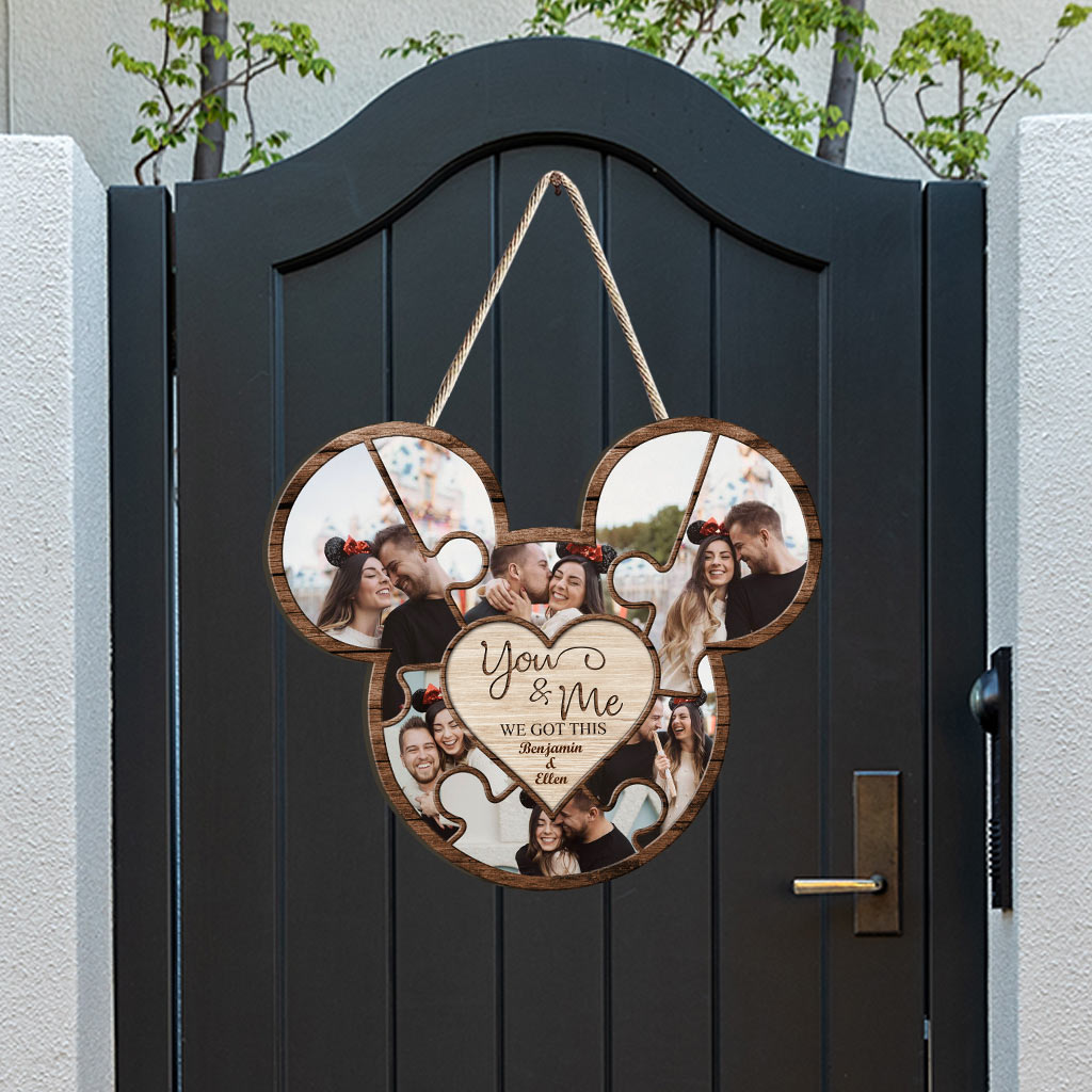 We Got This - Personalized Couple Mouse Wood Sign