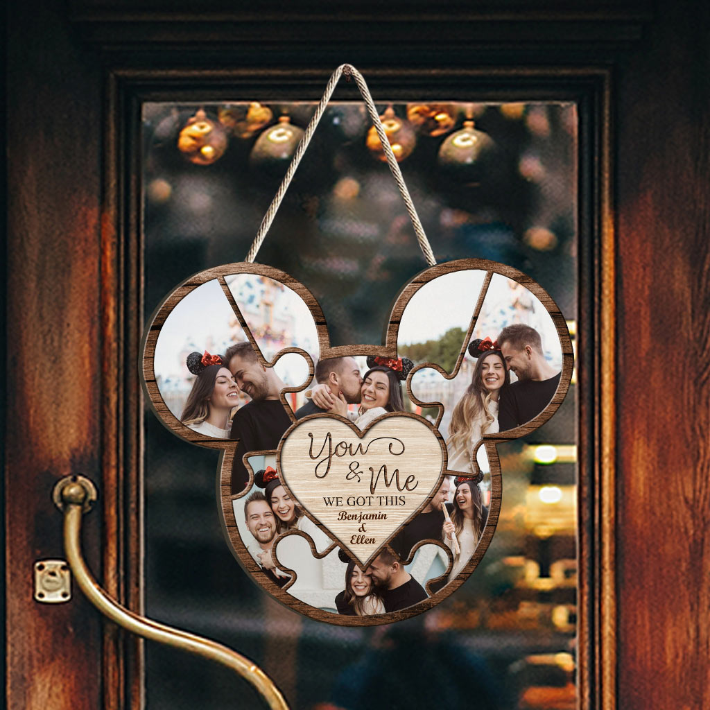 We Got This - Personalized Couple Mouse Wood Sign