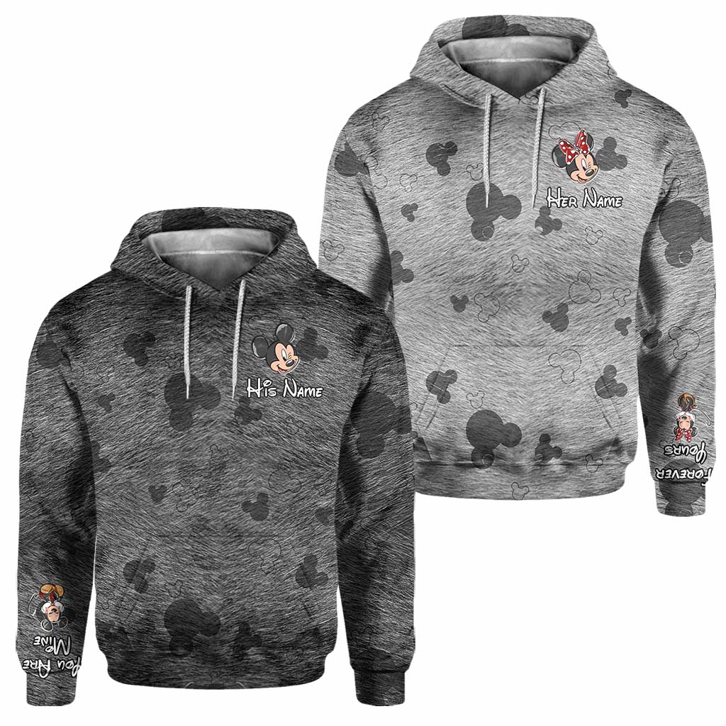 Forever Yours - Personalized Couple Mouse Hoodies