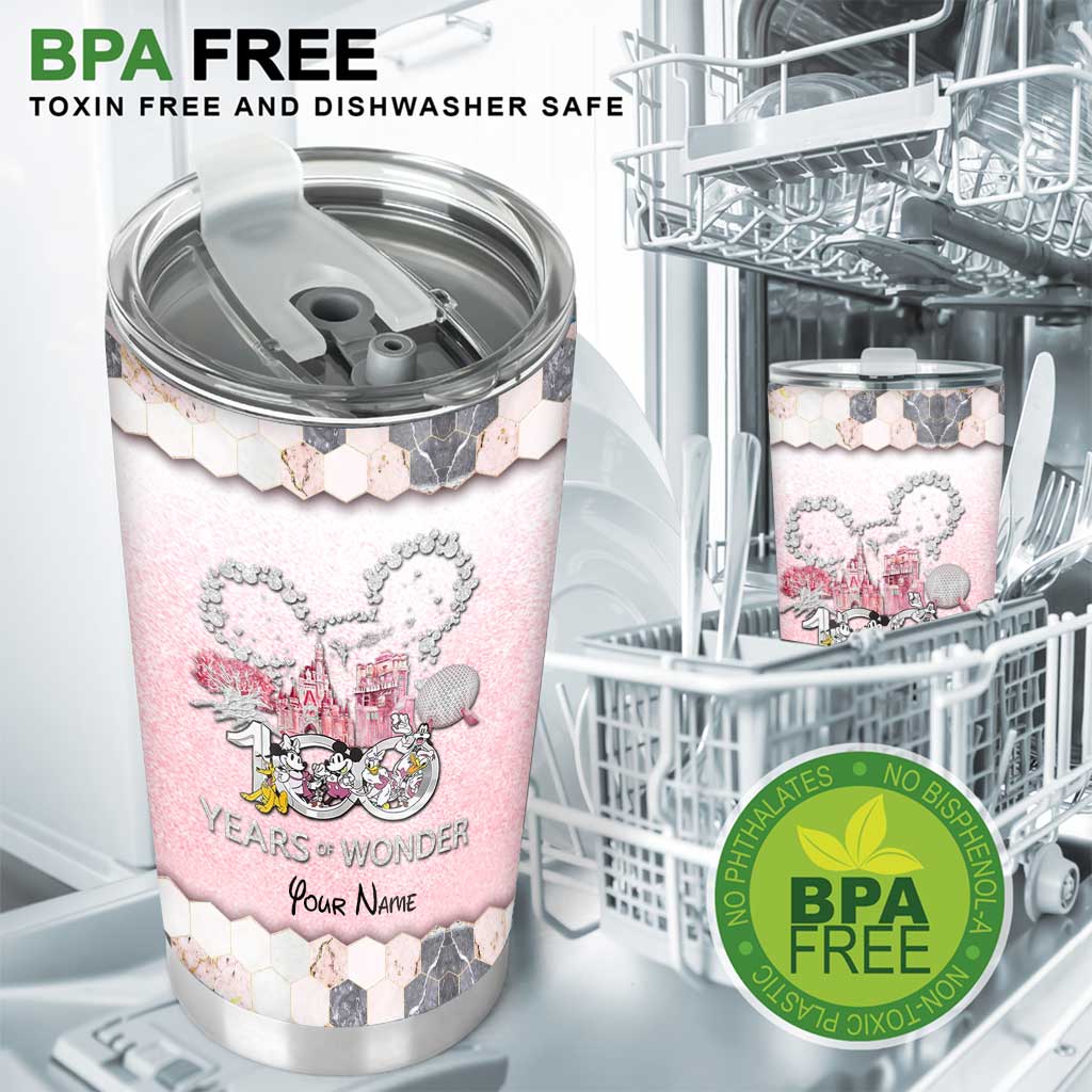100 Years Of Magic Pink - Personalized Mouse Tumbler