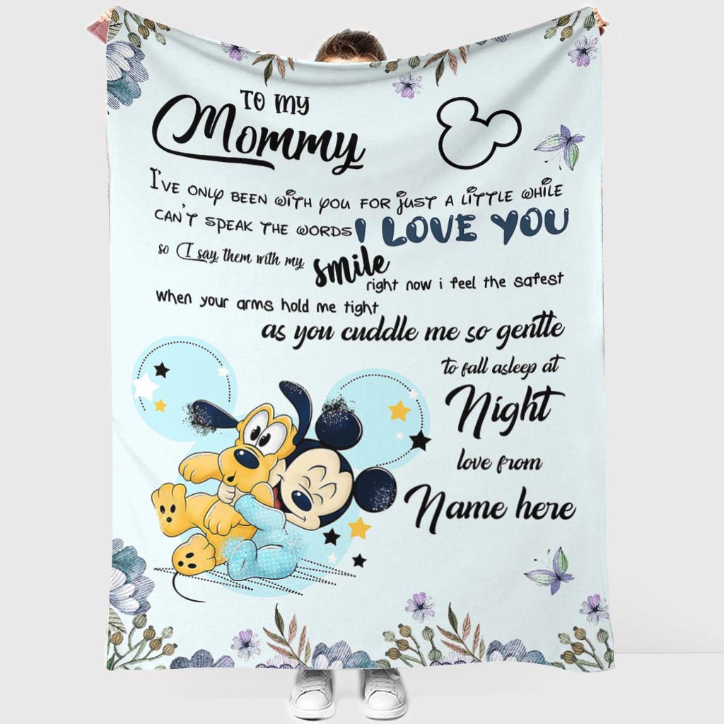 To My Mom - Personalized Mother's Day Mouse Blanket