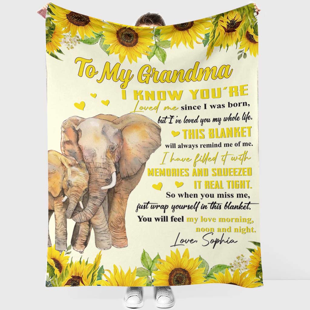 I've Loved You My Whole Life - Personalized Mother's Day Grandma Blanket