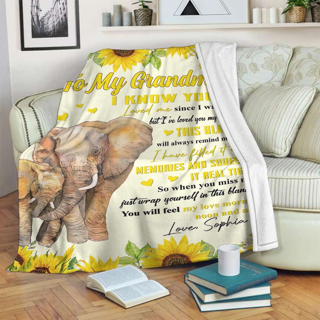 I've Loved You My Whole Life - Personalized Mother's Day Grandma Blanket