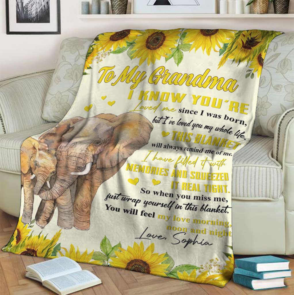I've Loved You My Whole Life - Personalized Mother's Day Grandma Blanket