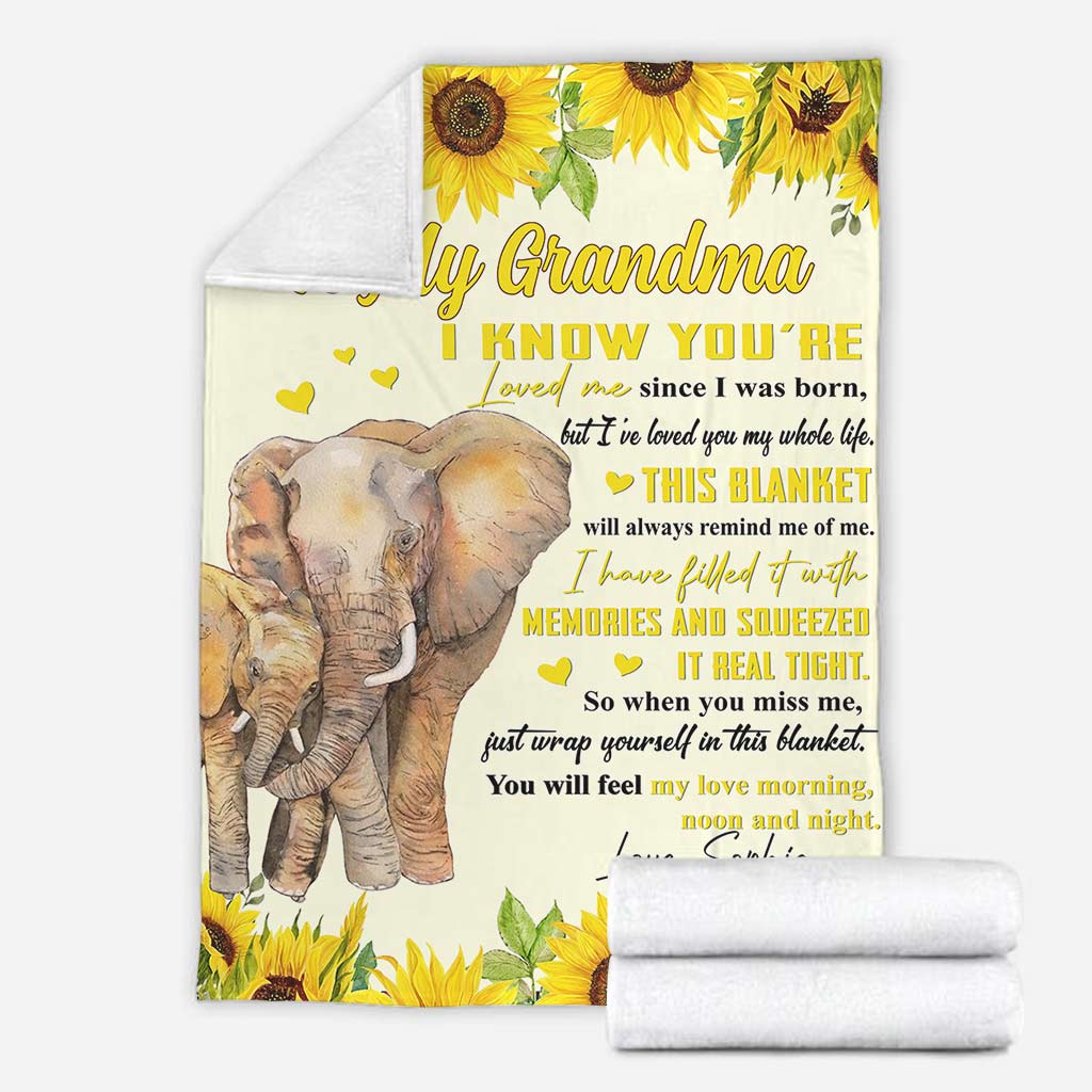 I've Loved You My Whole Life - Personalized Mother's Day Grandma Blanket