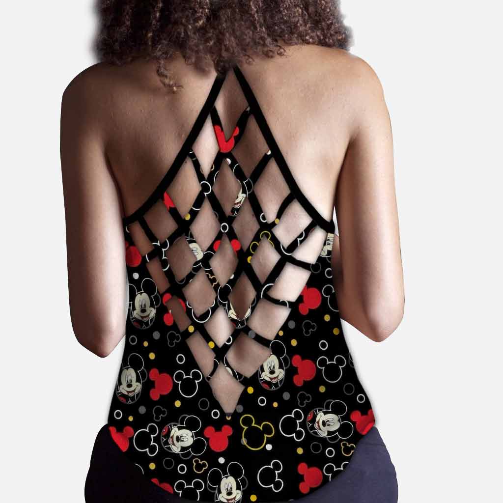 Lovely Mouse Ears - Personalized Mouse Cross Tank Top