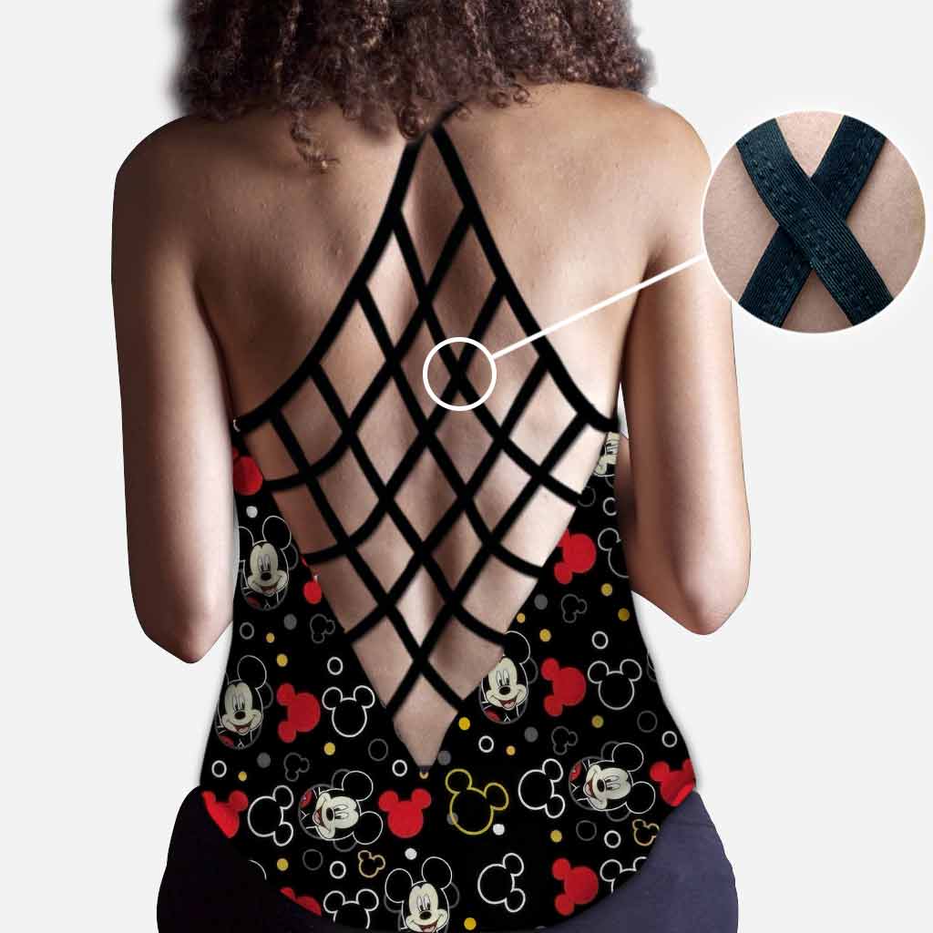 Lovely Mouse Ears - Personalized Mouse Cross Tank Top