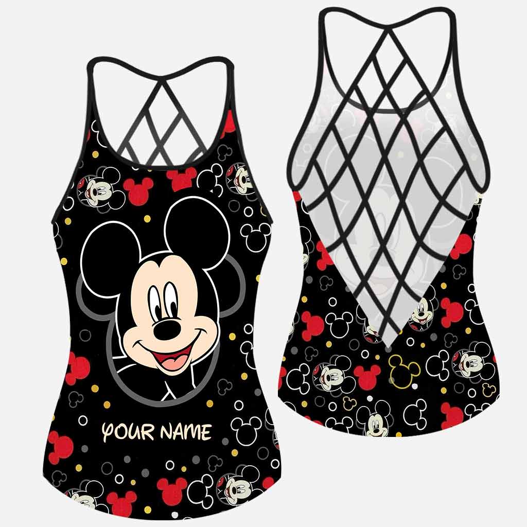Lovely Mouse Ears - Personalized Mouse Cross Tank Top