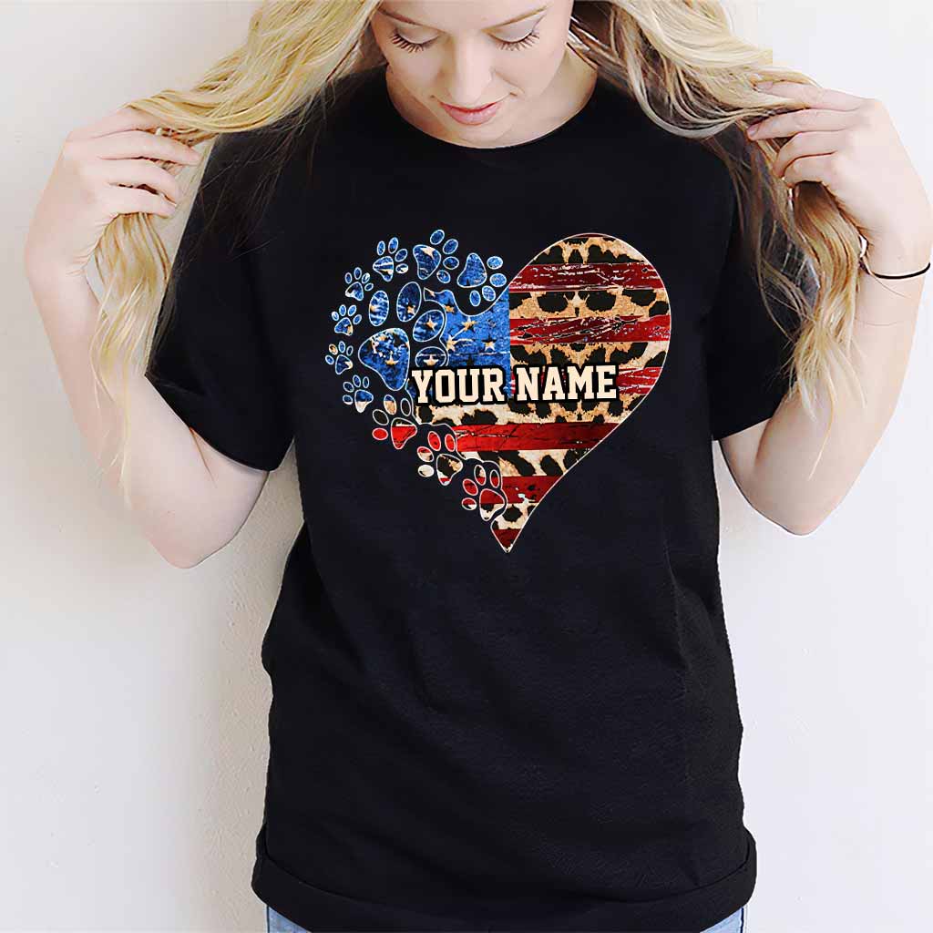 The July Cat Mom - Personalized Independence Day Dog T-shirt and Hoodie