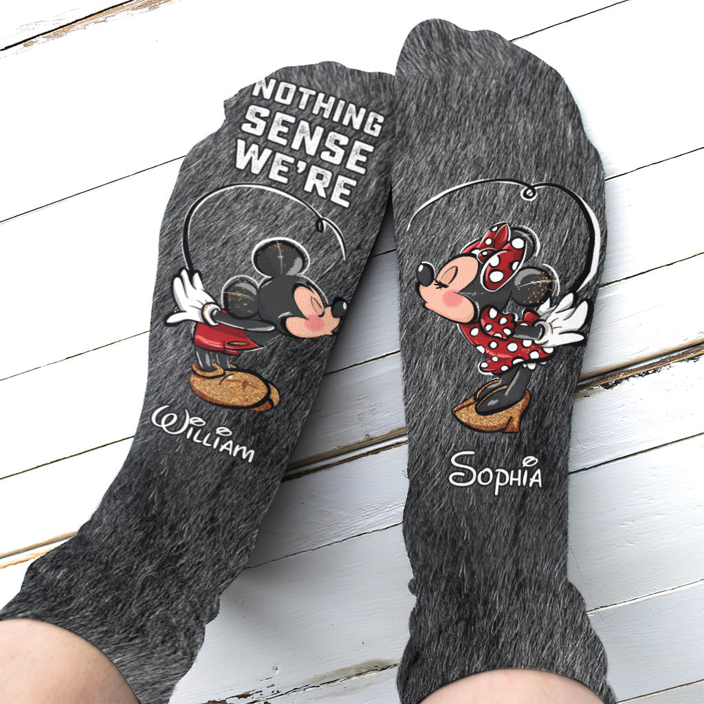 Nothing Makes Sense When We're Apart - Personalized Mouse Socks