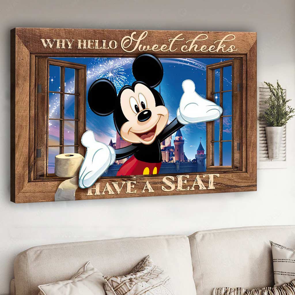 Hello Sweet Cheeks - Mouse Canvas And Poster