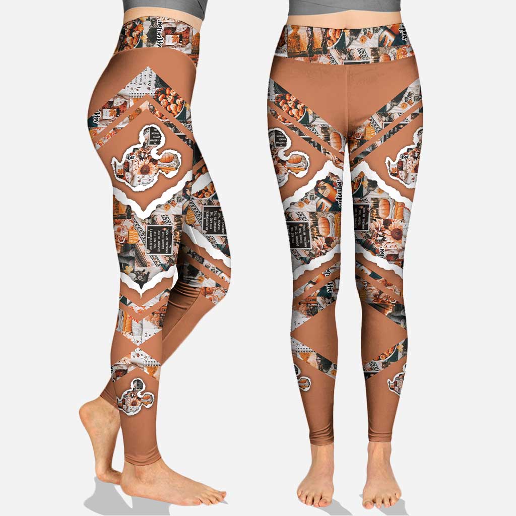 Autumn Leaves And Mouse Ears Please - Personalized Fall Mouse Hoodie and Leggings