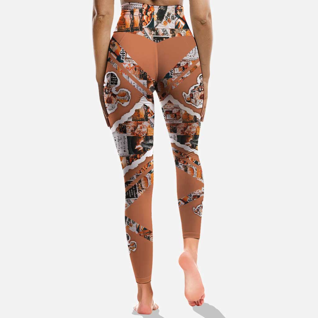 Autumn Leaves And Mouse Ears Please - Personalized Fall Mouse Hoodie and Leggings