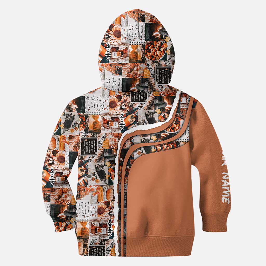 Autumn Leaves And Mouse Ears Please - Personalized Fall Mouse Hoodie and Leggings